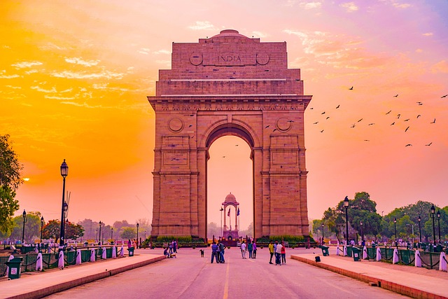 India Gate, a symbol of national pride, standing as a beacon for students seeking higher education in Delhi’s leading institutions.